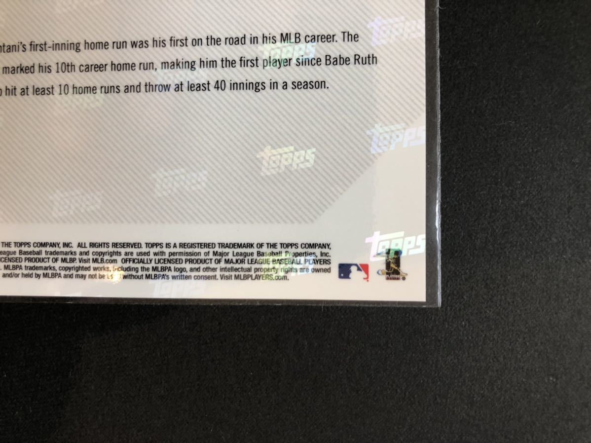 大谷翔平 ベーブルース カード 2018 Topps Now Moment of the Week MOW