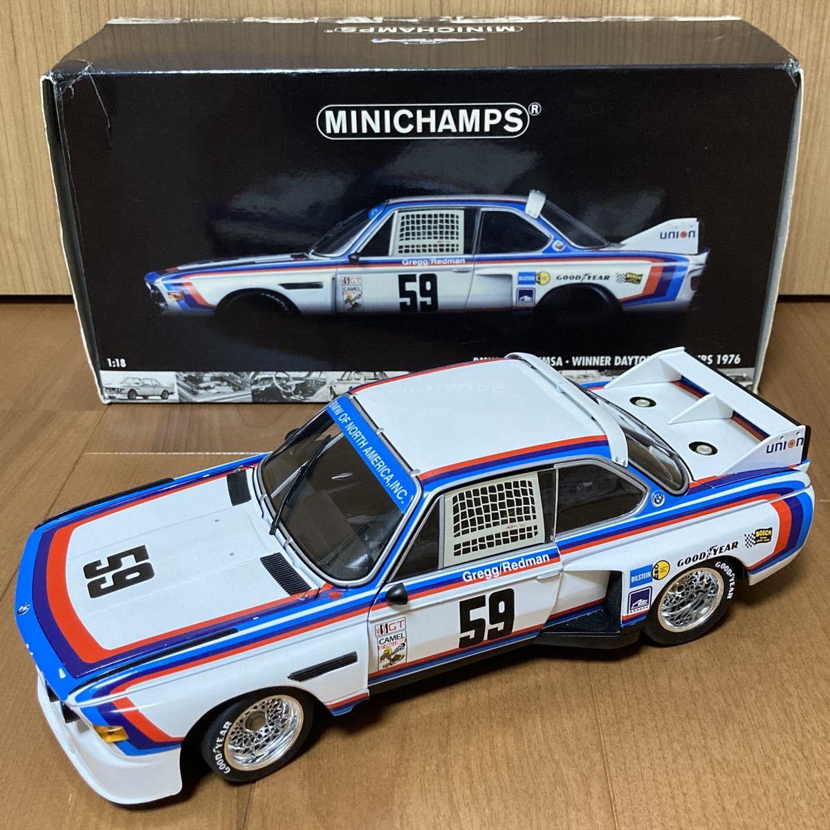 1/18◇MINICHAMPS◇BMW◇CSL◇3.5 IMSA WINNER DAYTONA◇1976◇#59 