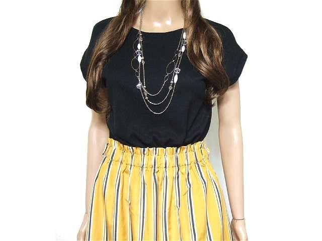 A3136 オリーブデオリーブ 夏 マルチライン柄ドッキング風ロングワンピース Canmil ワンピース 売買されたオークション情報 Yahooの商品情報をアーカイブ公開 オークファン Aucfan Com