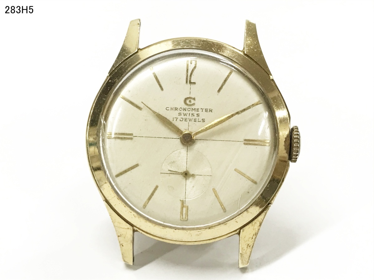 赤字超特価，新作 稼働品 CHRONOMETER SWISS クロノメーター スイス 手巻き 17石 スモセコ 本体のみ メンズ 腕時計 283H5⑲(アナログ（手巻き）)｜売買されたオークション情報、yahooの商品情報をアーカイブ公開 - オ アナログ（手巻き）
