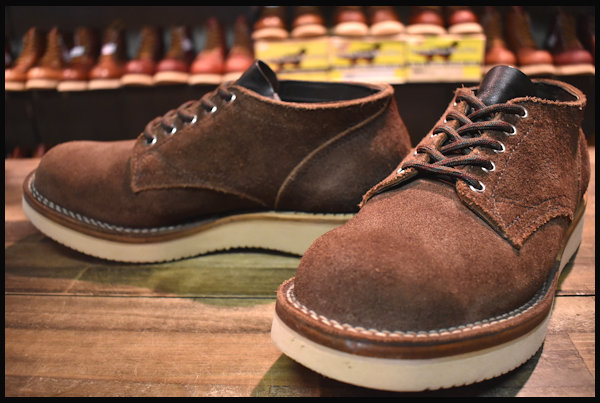 【UK8 良品】VIBERG ヴァイバー オックスフォード ブーツ 茶 ブラウンラフアウト 短靴 ヴィバーグ バイバーグ ビブラム2021 HOPESMORE