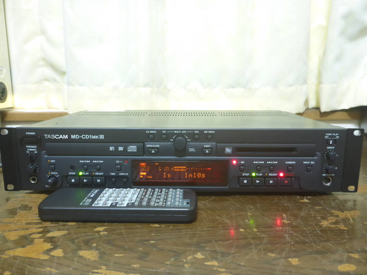 TASCAM MD-CD1MKⅢ 業務用CDプレーヤー/MDレコーダー タスカム TASCAM