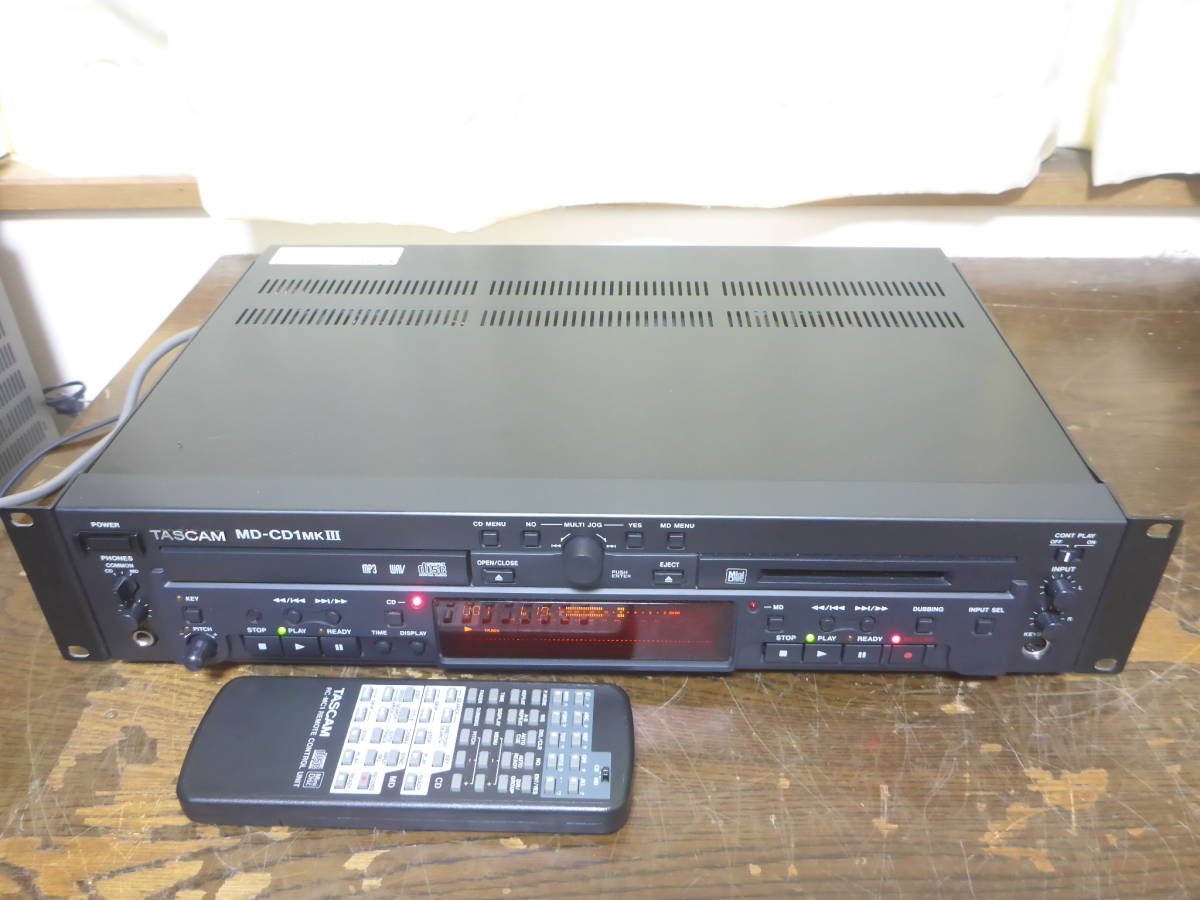 TASCAM MD-CD1MKⅢ 業務用CDプレーヤー/MDレコーダー タスカム TASCAM