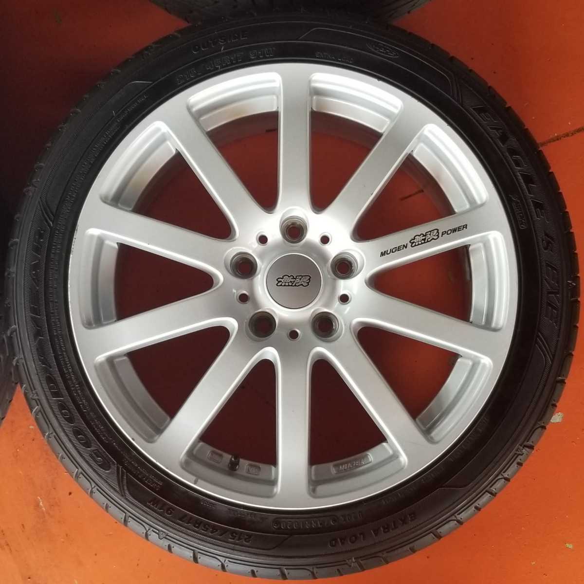 MUGEN NR 17インチ PCD114.3 - 5穴 ホイール -無限 ☆17×7J ☆無限