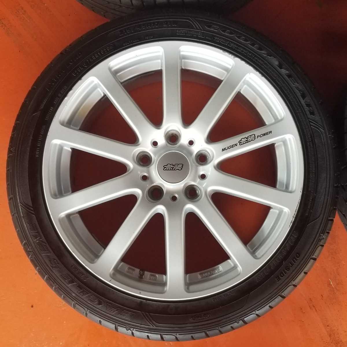 無限 MUGEN NR 17インチ 7J +48 114.3 5H 4本セット MUGEN NR 17インチ PCD114.3 - 5穴 ホイール -無限 ☆17×7J ☆無限
