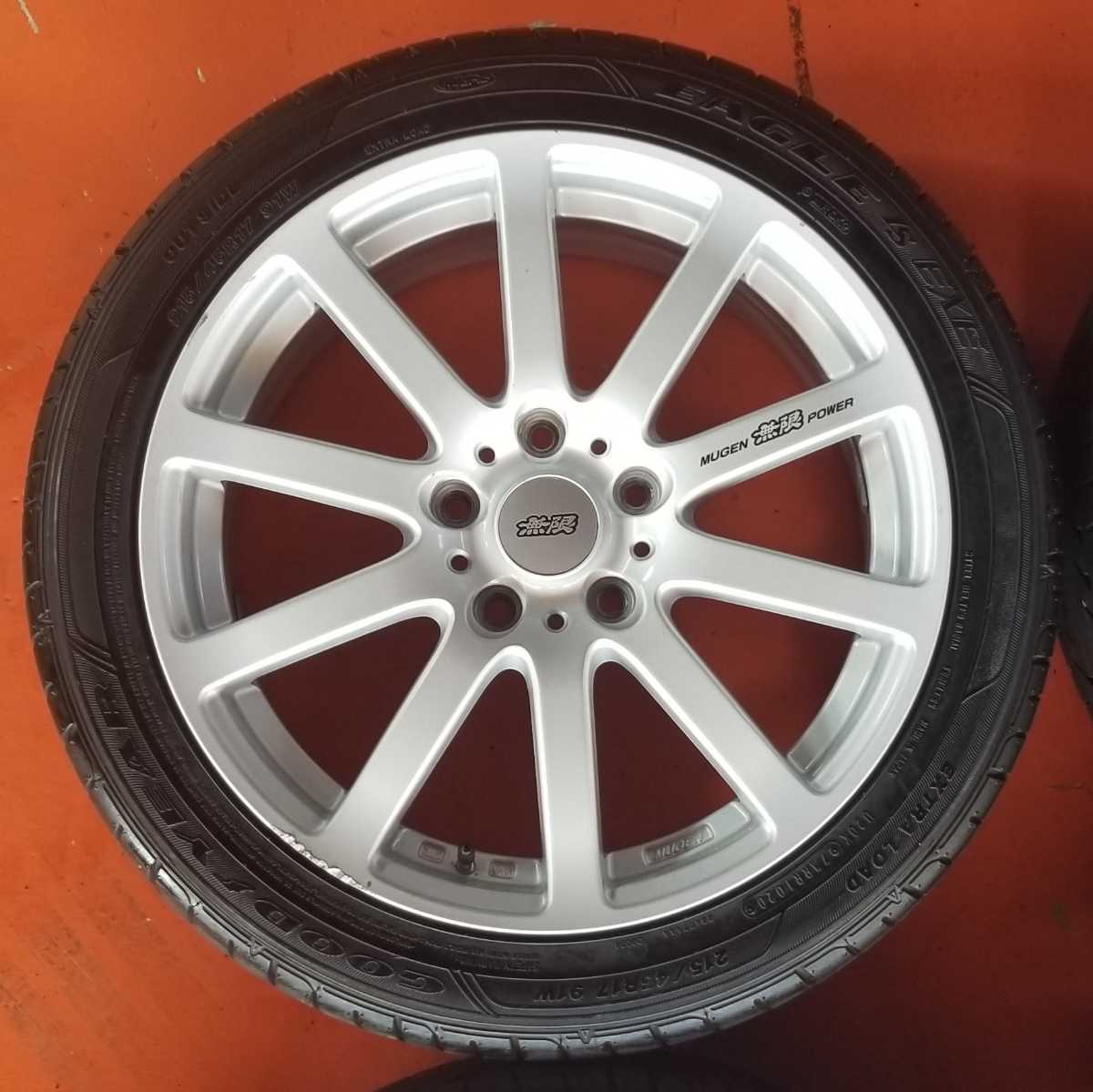 MUGEN NR 17インチ PCD114.3 - 5穴 ホイール -無限 ☆17×7J ☆無限