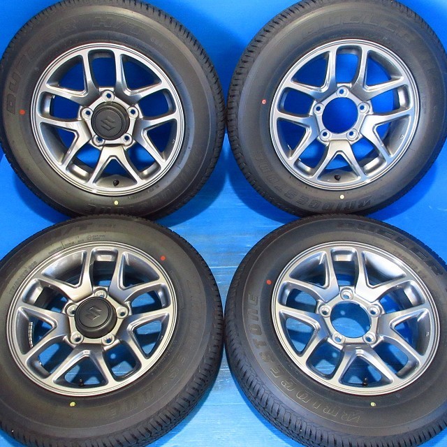 極上品 アルミタイヤ4本SET SUZUKI スズキ JB64ジムニー純正 新車外し