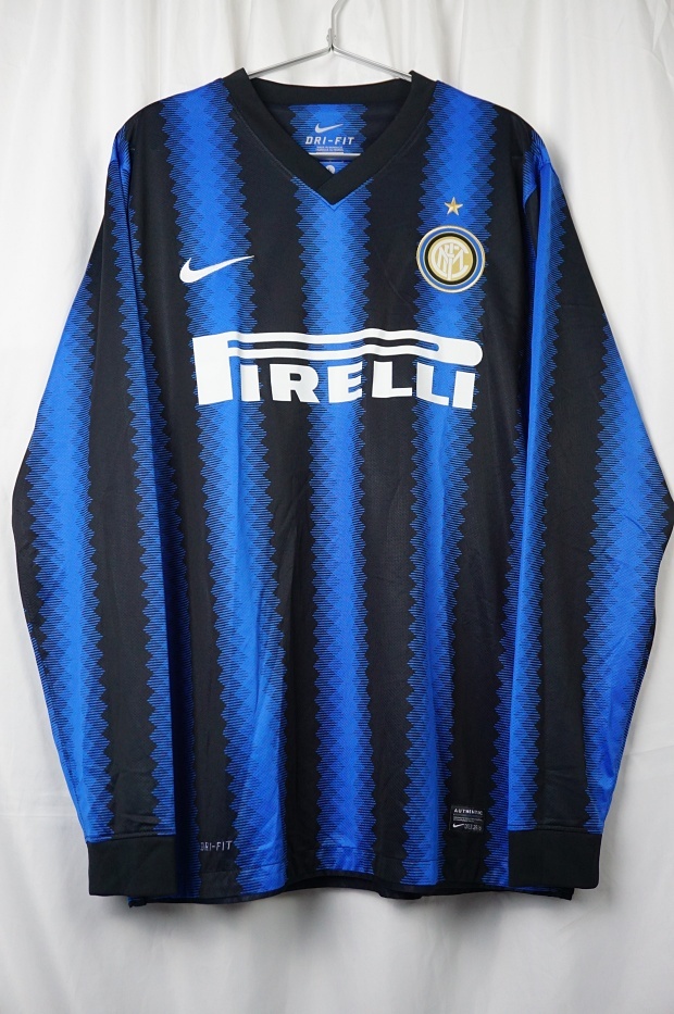 Nike Inter Milan ユニフォーム Lサイズ 11M78 ナイキ NIKE インテル INTER MILAN 長袖 レプリカユニフォーム