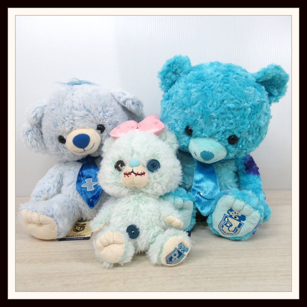 ディズニー ユニベアシティ パイ ブルーパイバニラ プラッシュ ブルー 