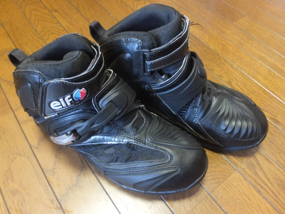 elf エルフ synthese14 シンテーゼ14 防水 シューズ ブラック 黒 27.0cm 中古です。_1