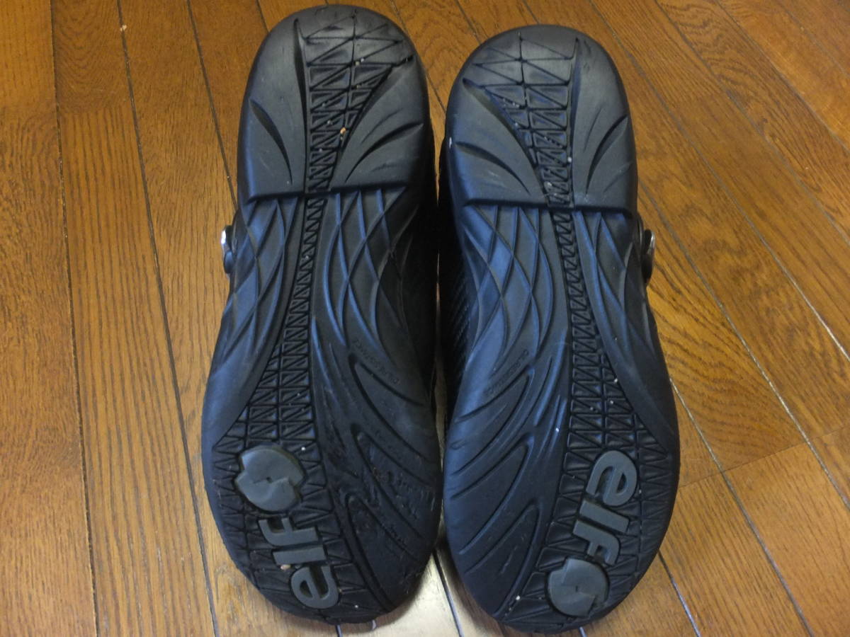 elf エルフ synthese14 シンテーゼ14 防水 シューズ ブラック 黒 27.0cm 中古です。_6