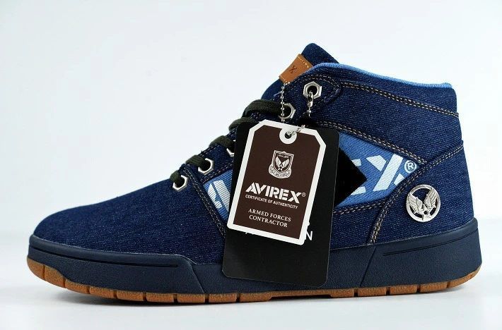 AVIREX ハイカットスニーカー ブラック AVIREX MFG. ボアシステム
