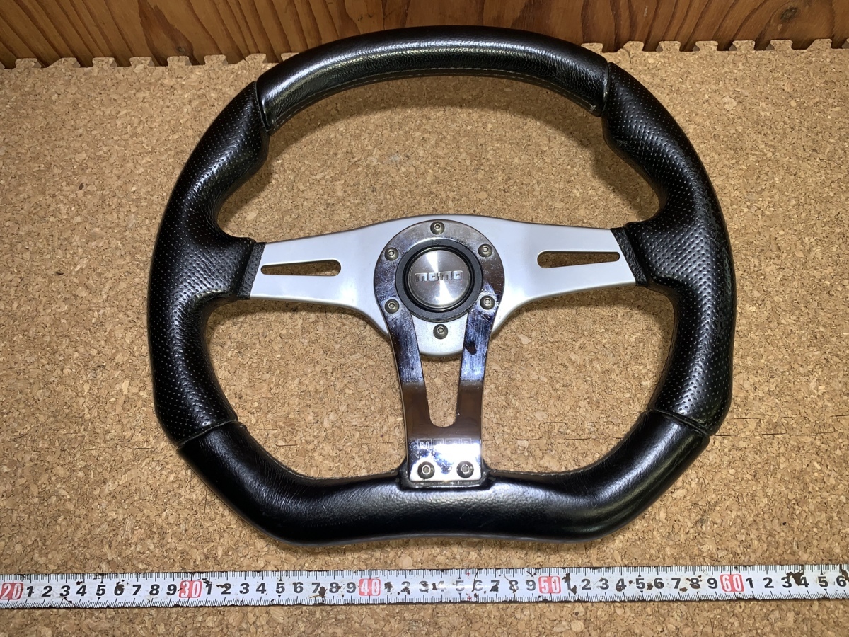 車 モモ ブラックスポーク ウッドステアリング 95年製 当時物 ホーン