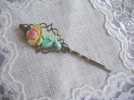 RARA☆ビンテージフラワーのヘアピン☆ハンドメイド_1