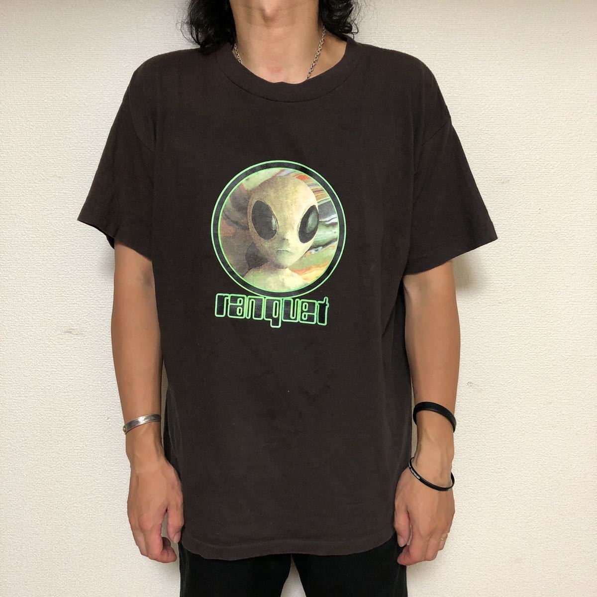 USA製ビンテージ90s Lamar エイリアンTシャツMシングルステッチ 