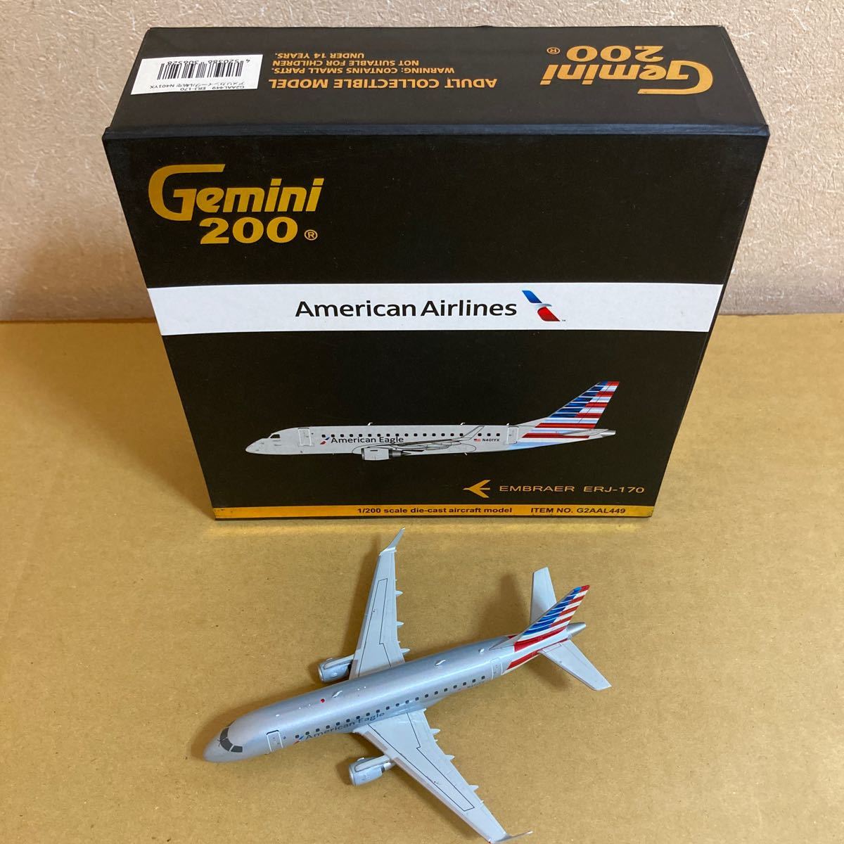 定番人気，品質保証 GeminiJets 1/200 American Airlines エンブラエル ERJ-170 N401YX 品 アメリカン航空 EMBRAER(民間航空機)｜売買されたオークション情報、yahooの商品情報をアーカイブ公開 - オークファン 民間航空機