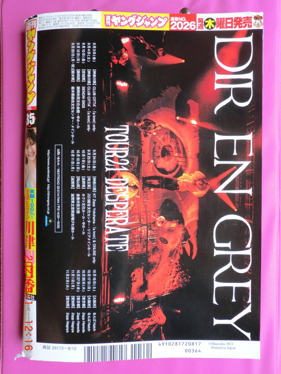 週間ヤングジャンプ 21 No 35号 川津明日香 辻りりさ ヤングジャンプ 売買されたオークション情報 Yahooの商品情報をアーカイブ公開 オークファン Aucfan Com
