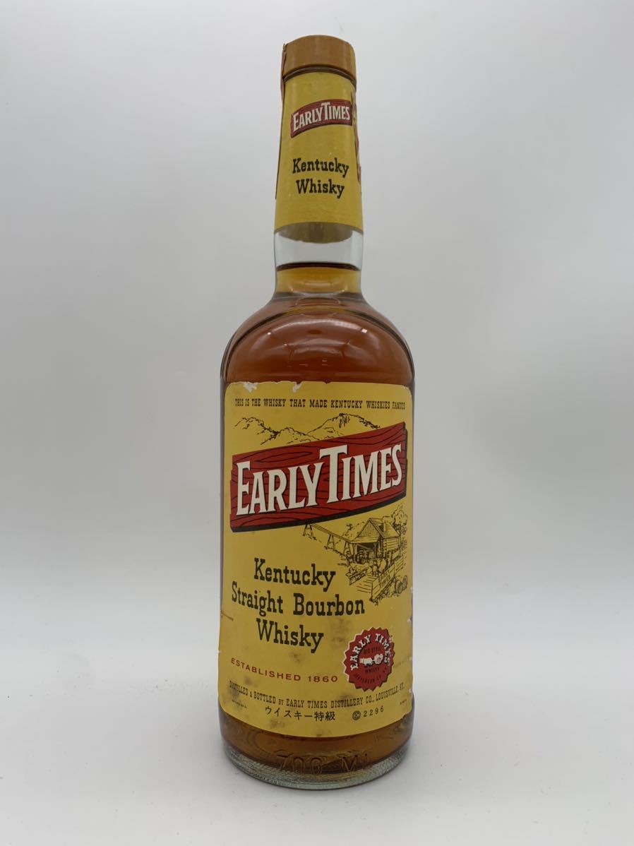 最安値，大得価】 古酒 未開栓 EARLY TIMES Kentucky Bourbon アーリー