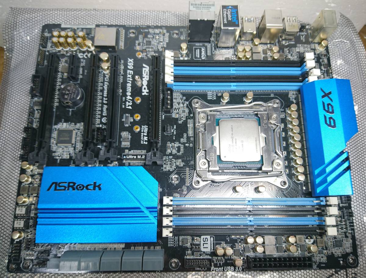 ASRock X99M Extreme4 + CPU Intel Xeon E5-1650V3 (SR20J) – Usato, Combo