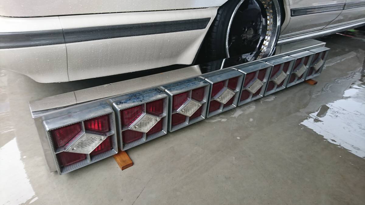 デコトラ、カミオン、8連、テール カミオン デコトラJB当時物角三連 