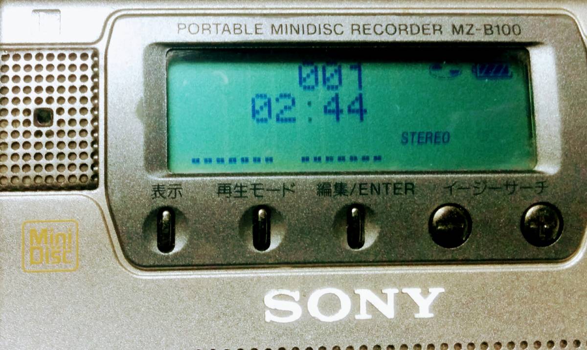 ☆再生、音出しOK☆ SONY ソニー ポータブル MDレコーダー MZ-B100 #OS