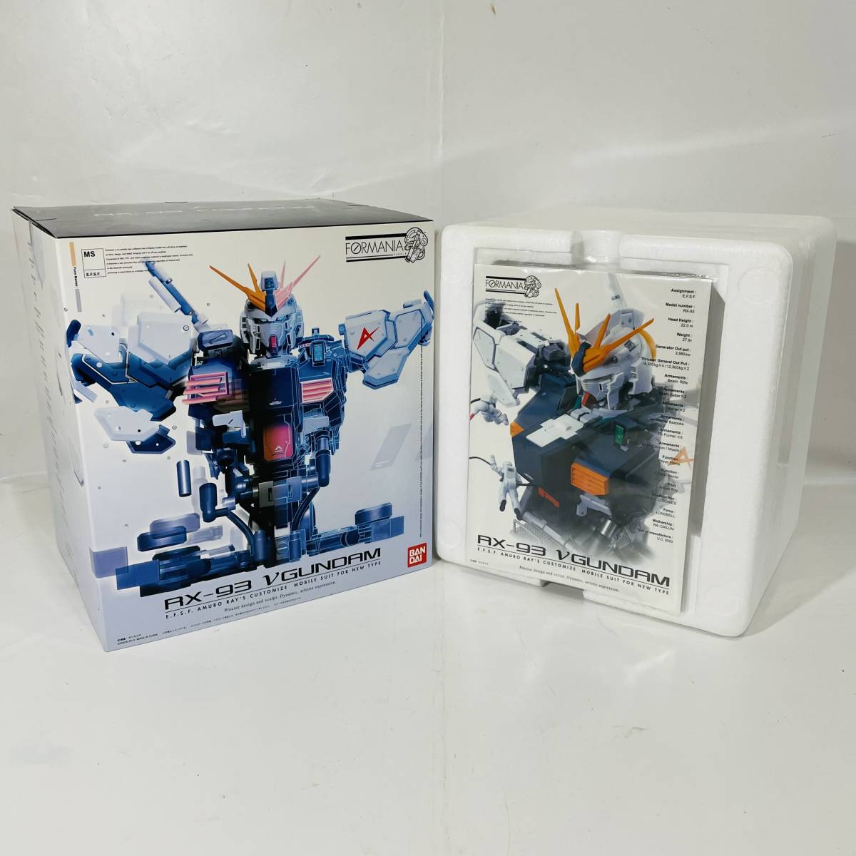 FORMANIA ニューガンダム 開封済み未使用品 本体未開封】 BANDAI FORMANIA フォルマニア RX-93 νガンダム