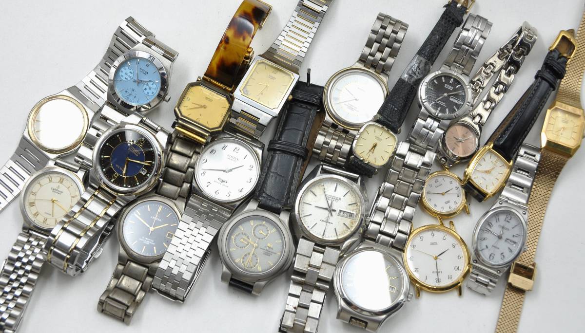 シチズンクオーツ ジャンク品20個 シチズン CITIZEN セイコー クオーツ
