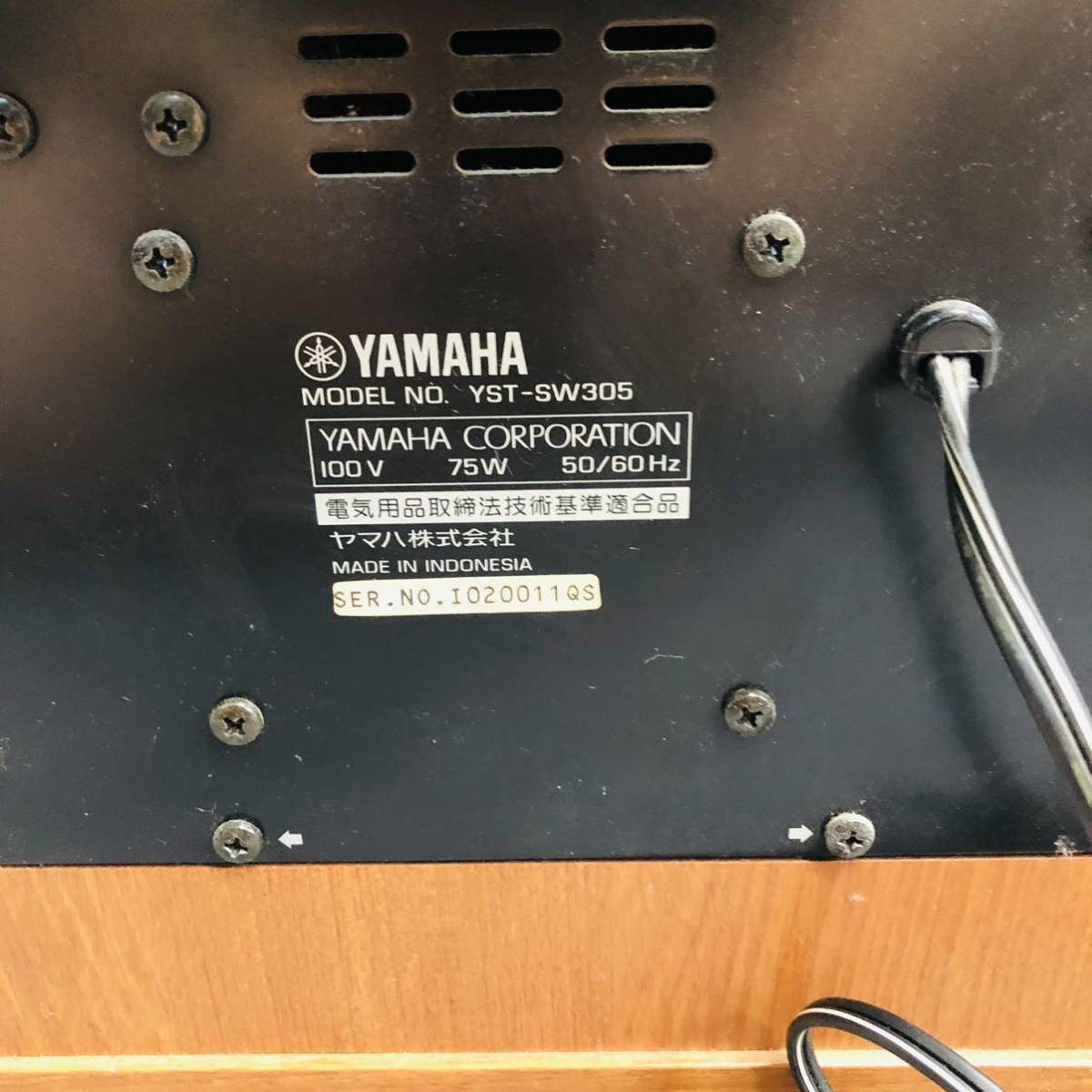 YST-SW305 ヤマハ YAMAHA - サブウーファー Yahoo!オークション 「yst