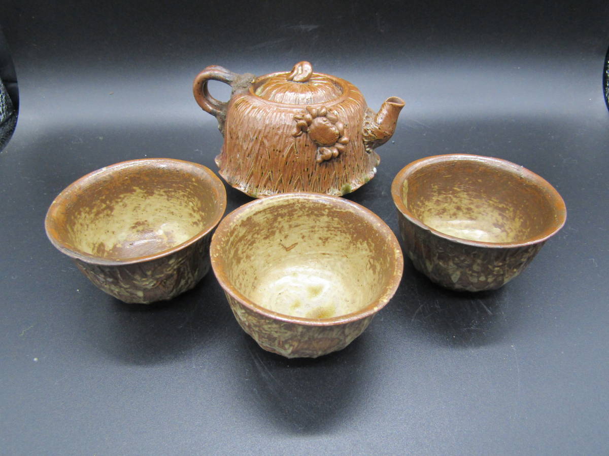 急須 煎茶道具 太田垣蓮月煎茶器セット 茶碗 湯冷まし 骨董 蓮の煎茶道具
