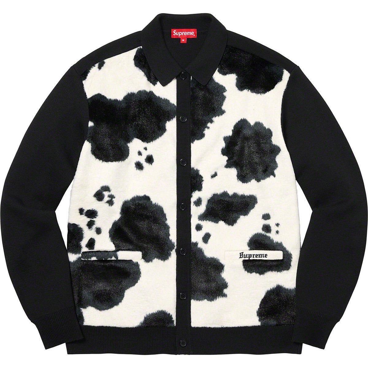 新品 Supreme 21AW Cow Print Cardigan シュプリーム カウ プリント 