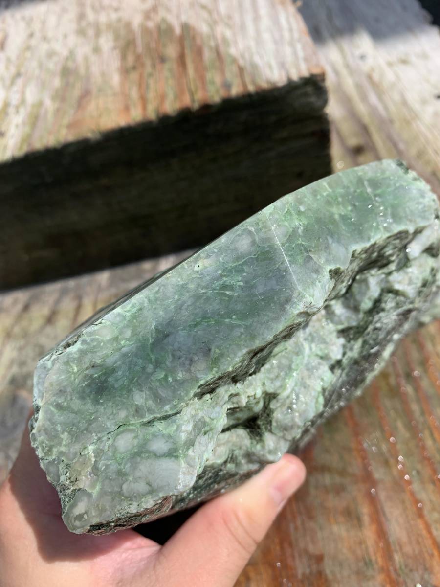 日高翡翠 クロム透輝石 千栄産 国内鉱物 希少鉱物 自然石 高品質 宝石