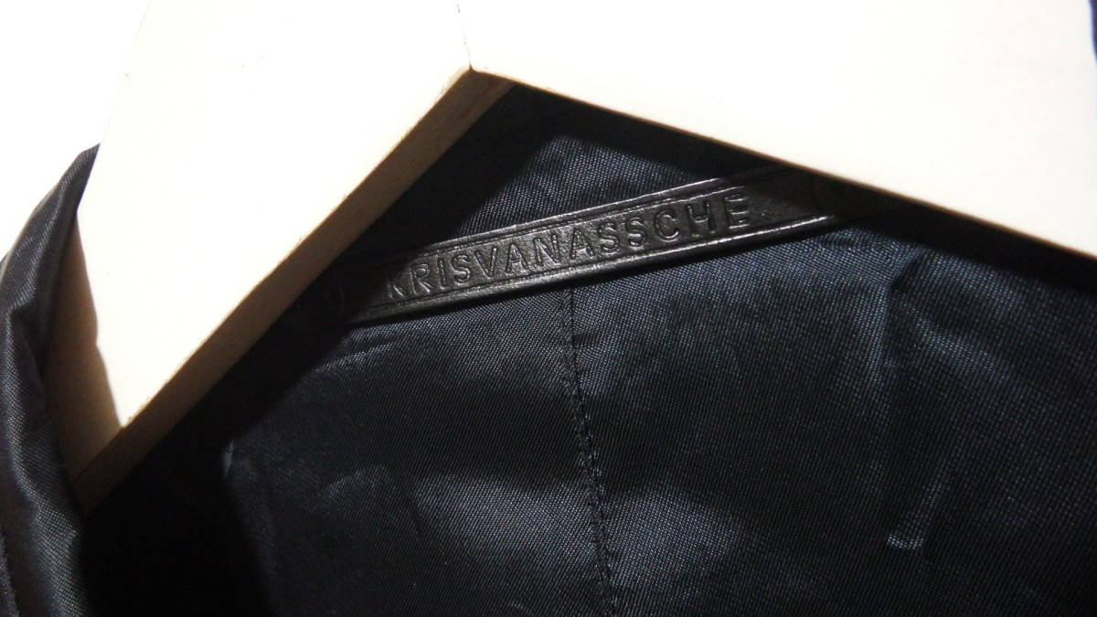 KRIS VAN ASSCHE クリスヴァンアッシュ　テーラードジャケット　サイズ38 ブラック　FK VAN KRIS - Assche（クリス・ヴァン・アッシュ Berluti 1B