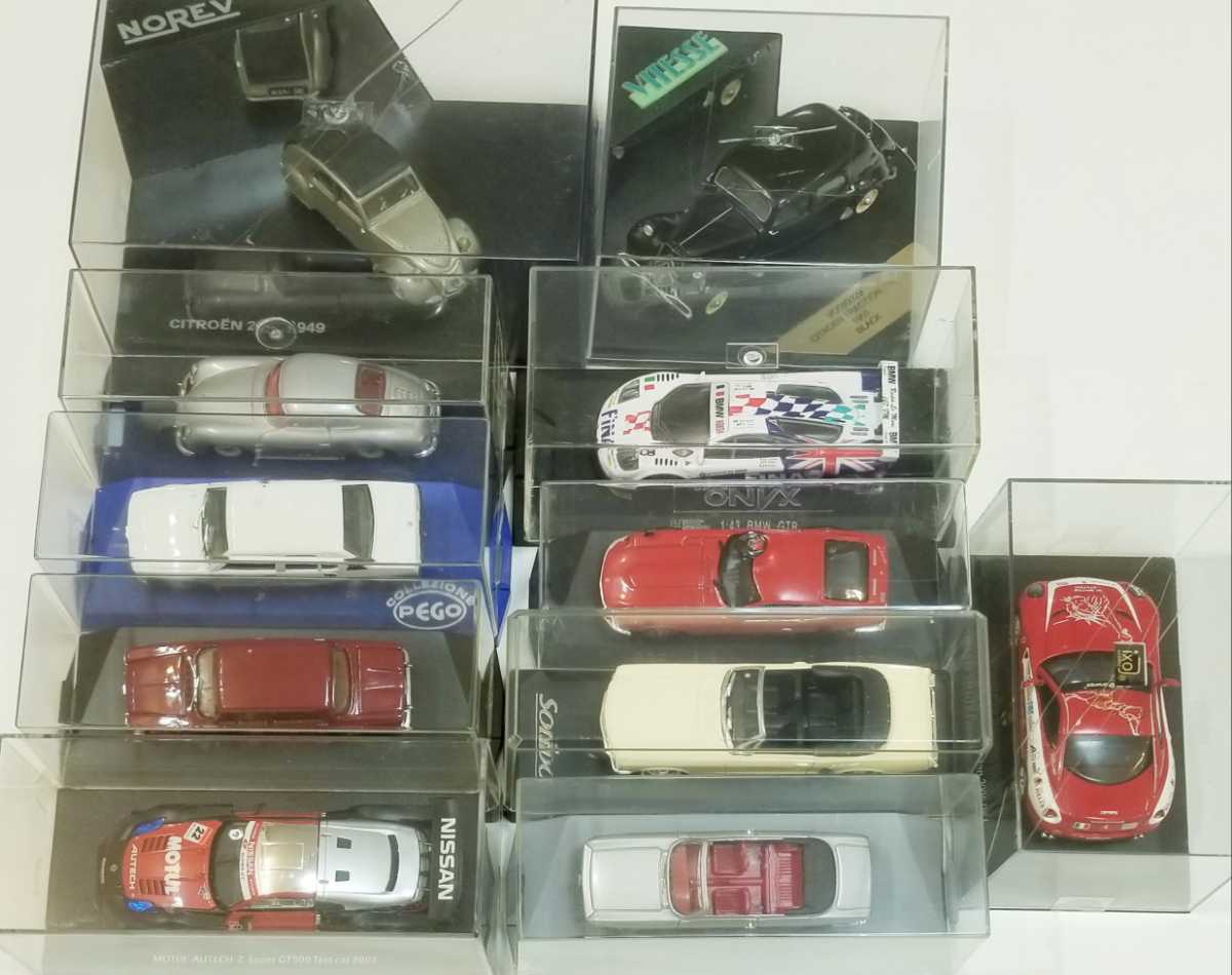 【11台まとめ売り】1/43 ミニカーセット ケース未開封 未使用) ケース割れ 1／43 ミニカー 11台まとめ (現状品) 文を必ず読ん
