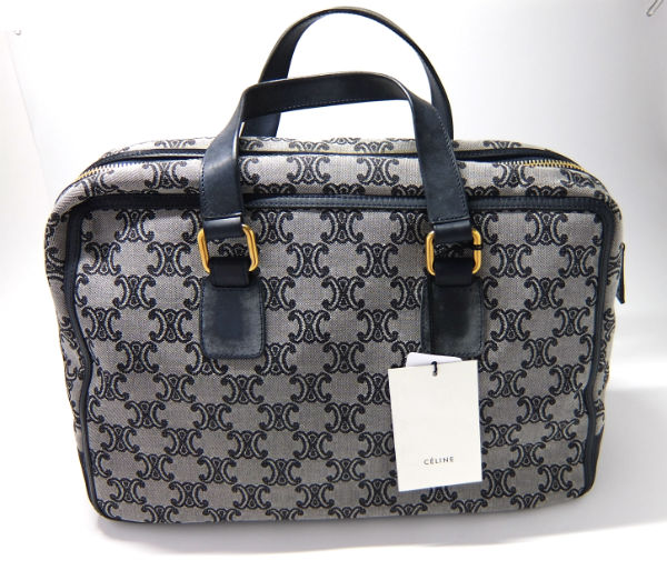 新品□セリーヌ/Celine マカダム柄 ミニボストンバッグ/ボストンバッグ