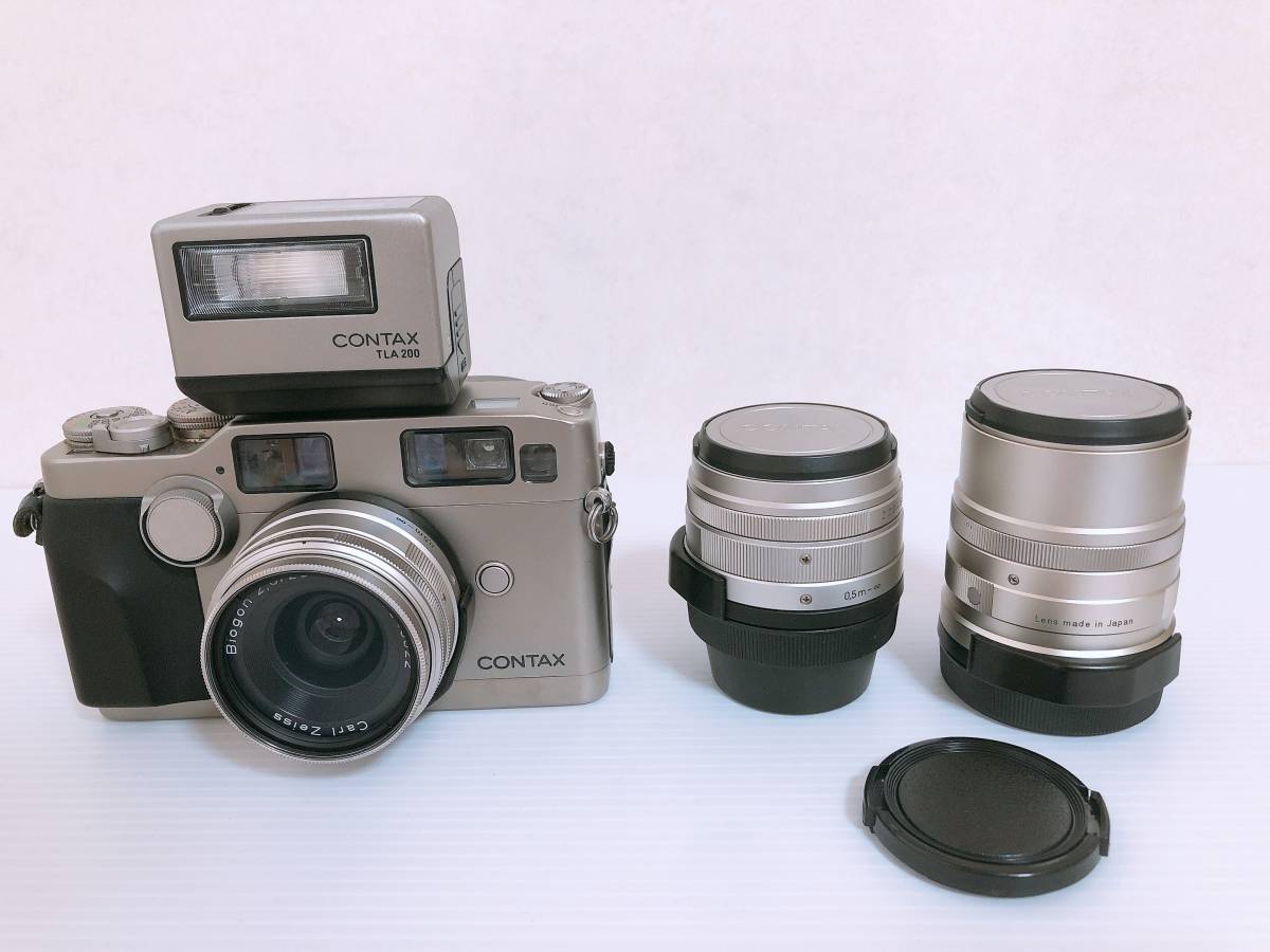 CONTAX コンタックス G2 + TLA200 Carl Zeiss T* レンズ3本セット 2.8