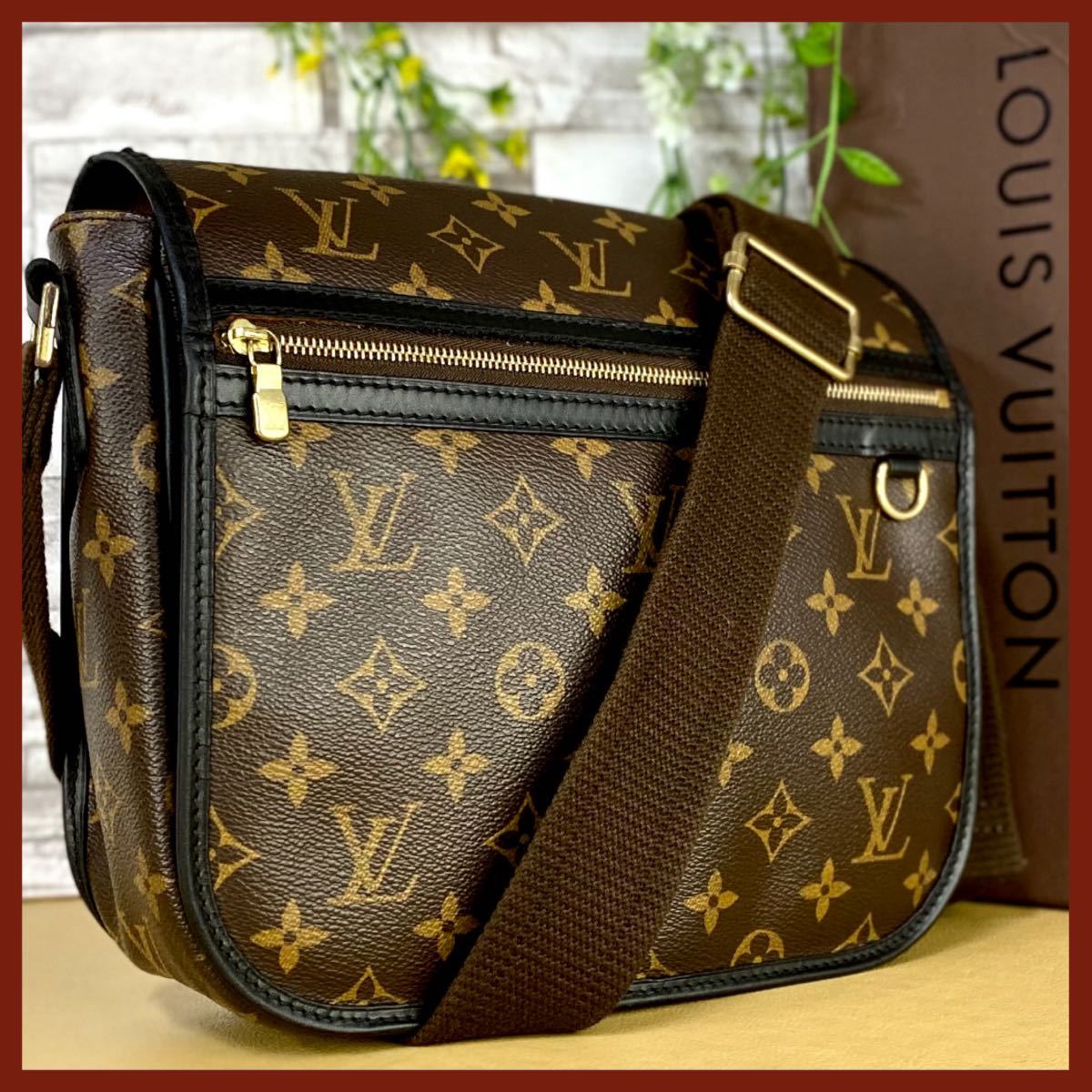 737 Louis Vuitton 1円☆美品☆ モノグラム メッセンジャーPM・ボス 