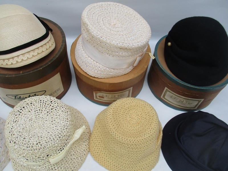 □モダンガール帽子 レトロ モガ 婦人帽子 Hat [大正ロマン]まとめて7