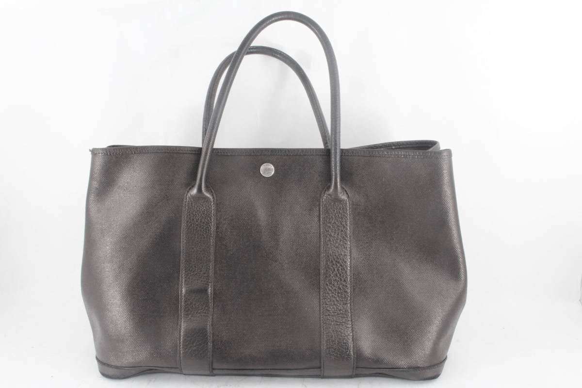 HERMES エルメス ガーデンパーティPM ハンドバッグ バッグ トート 初期 