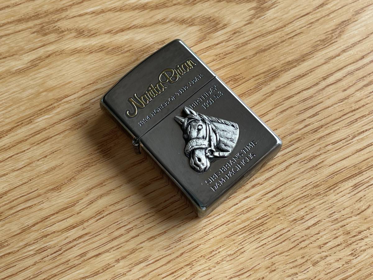 限定品 木箱入り 三冠馬 ナリタブライアン ZIPPO 競馬｜喫煙グッズ