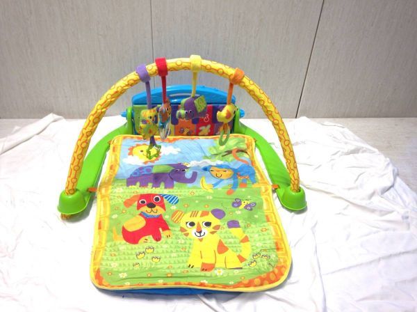 2673 Toysrus トイザらス ブルーイン きっくしてあそぼ ピアノ付きプレイジム プレイマット 赤ちゃん ベビー 玩具 おもちゃ ベビージム 売買されたオークション情報 Yahooの商品情報をアーカイブ公開 オークファン Aucfan Com