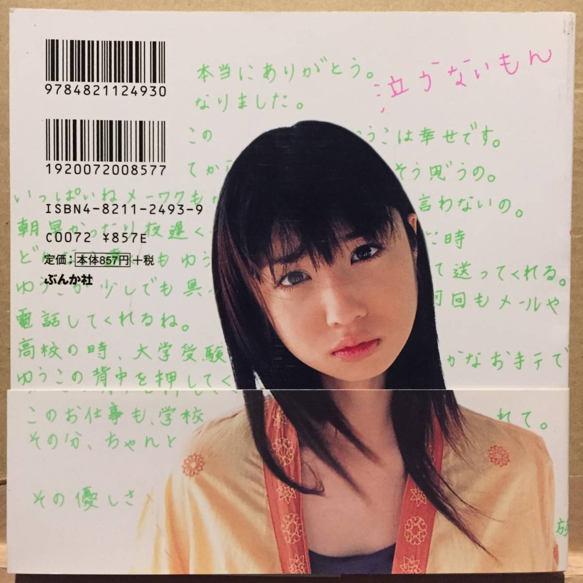 古本 帯あり ゆうこりん 小倉優子 プライベート写真集 生写真付き 撮影