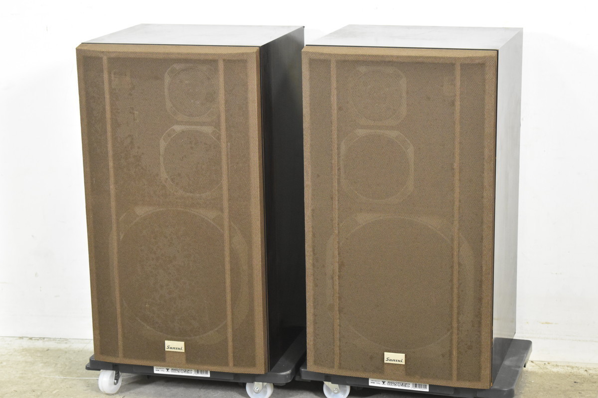 オーディオ SANSUI スピーカー SP-V100 ペア 音は出ました 現状