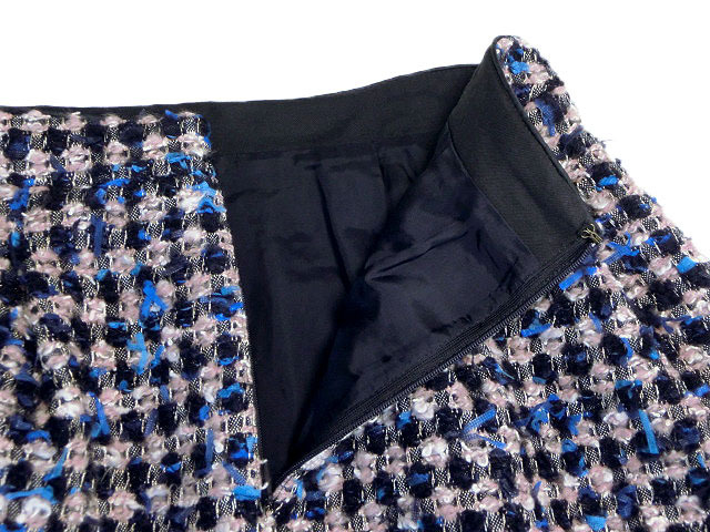 ☆未使用2017☆TOCCAトッカ/ヤーンツイードREMEMBRANCEスカート:2/濃紺  