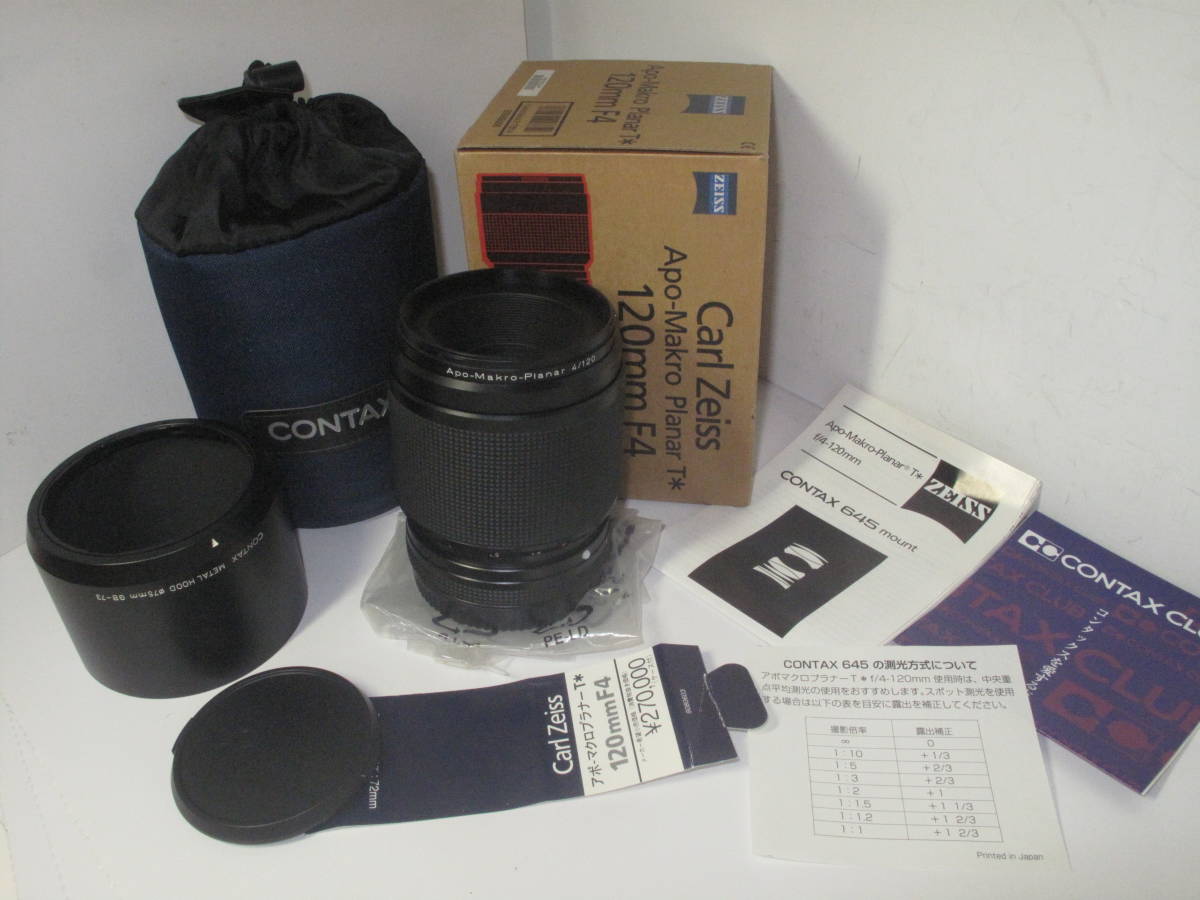 120mm Planar Apo Makro T* 0 Zeiss Carl Contax F4 Apo-Makro-Planar