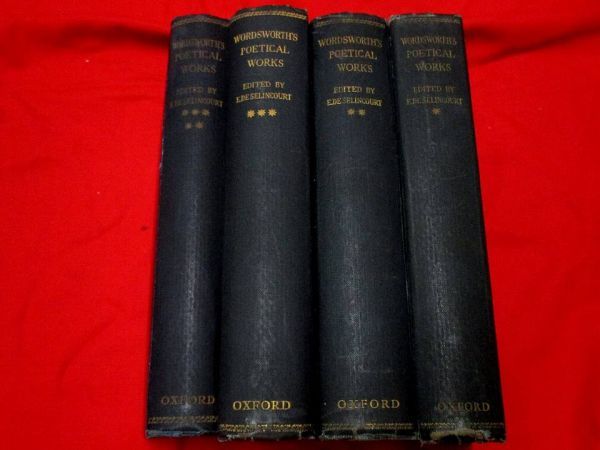 5◇洋書THE Poctical Works OF WILLIAM WORDSWORTH 4冊揃 古書 古文書
