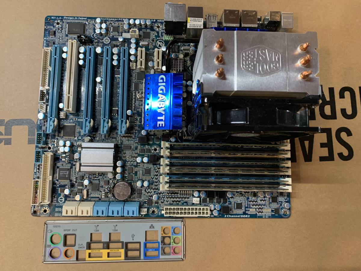 動作確認済] Core i7 980X + GIGABYTE X58マザー + メモリ6枚