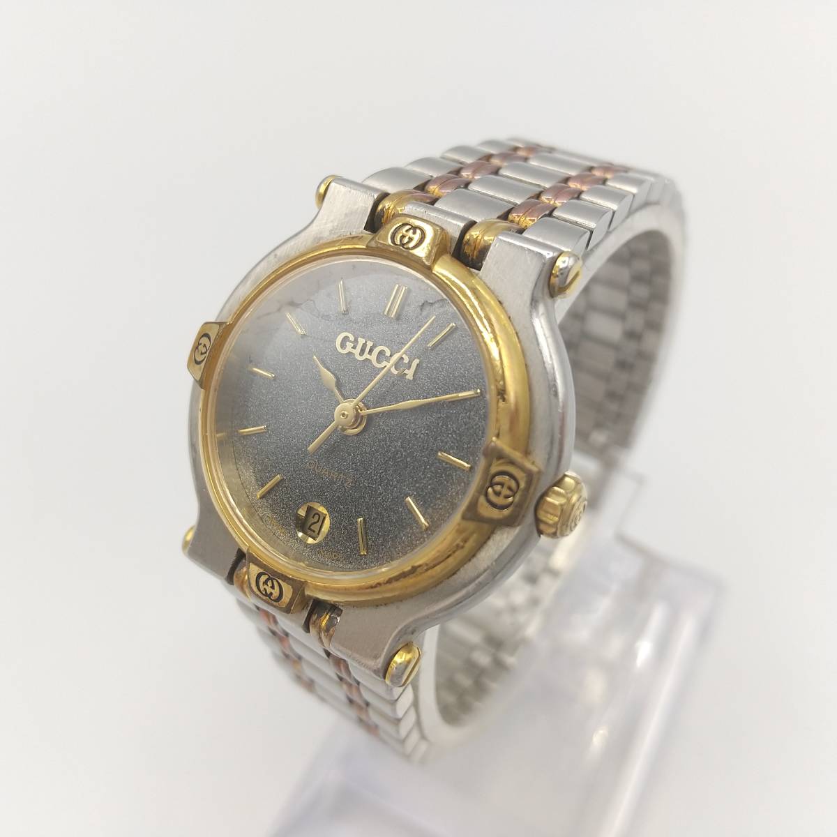 低価，大得価 M6-150 GUCCI/グッチ DATE デイト レディース クォーツ 腕時計 9000L(女性用)｜売買されたオークション情報、yahooの商品情報をアーカイブ公開 - オークファン 女性用