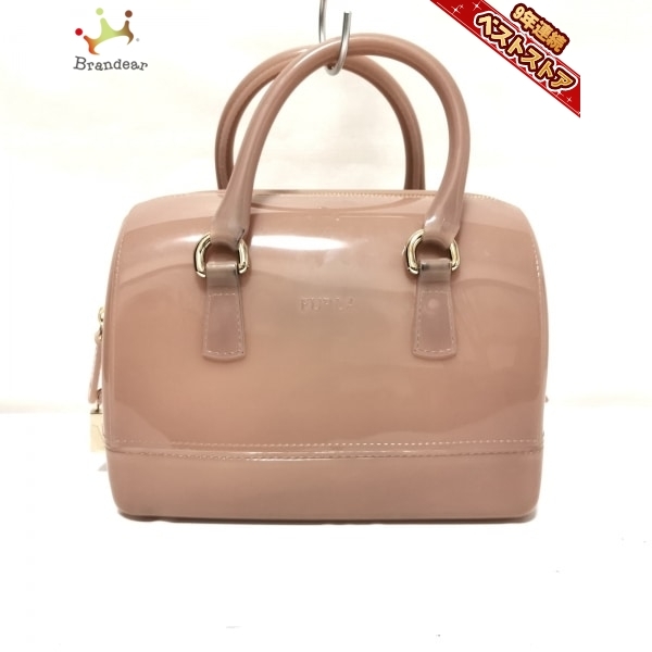 フルラ FURLA キャンディバッグ ハンドバッグ ラバー ベージュ Furla