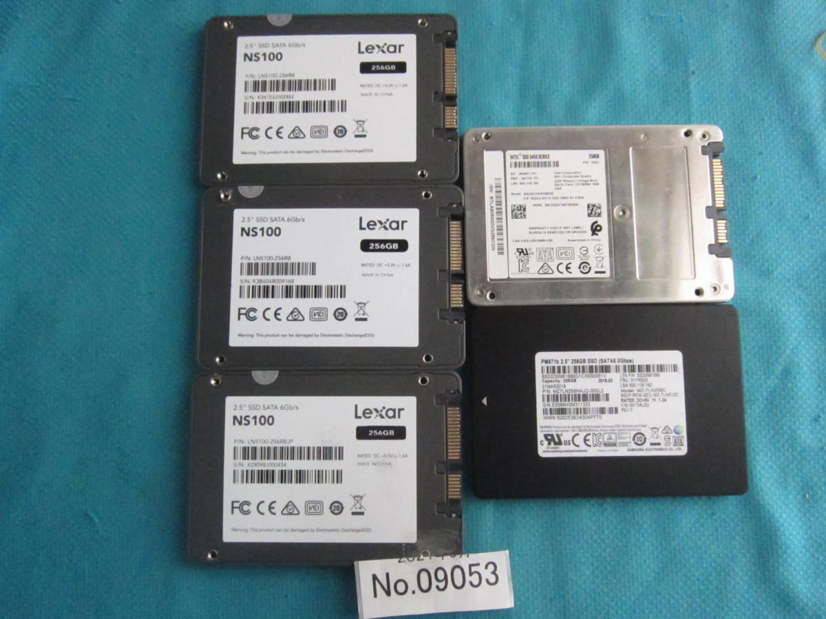 送料無料，限定セール S-09053 SSD/ メーカー 混在 /2.5インチ /SATA/ 256GB /5個セット/データ消去済み(256GB～)｜売買されたオークション情報、yahooの商品情報をアーカイブ公開 - オークファン 256GB～