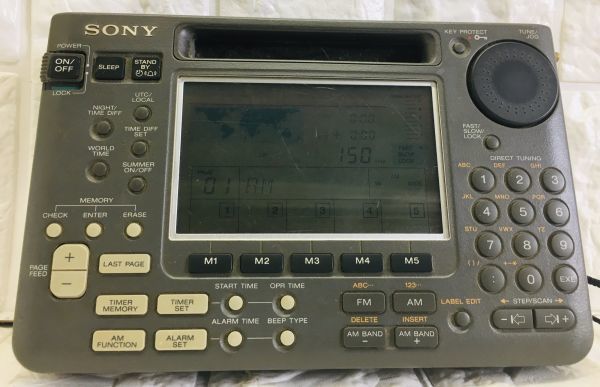 ICF-7600D SONY ソニー ICF-7600DS RECEIVER ICF-7600D☆ソニー ★SONY ICF-7600D★ソニー FM/LW/MW/SW 4バンドラジオ レシーバー【中古/現状品/通電確認OK/ラジオ聴けました】